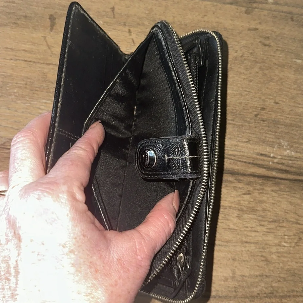 Coach CC Jacquard Trifold Wallet